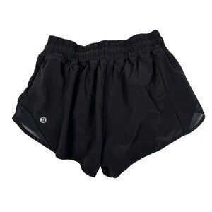 lululemon athletica Hotty Hot Black Athletic Shorts elastic